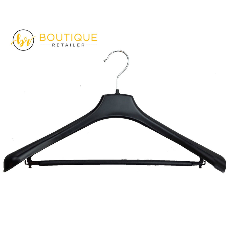 3pcs SUIT HANGER Jacket Pants Clothing Coat Non Slip Broad Shoulder Tube Holder Payday Deals