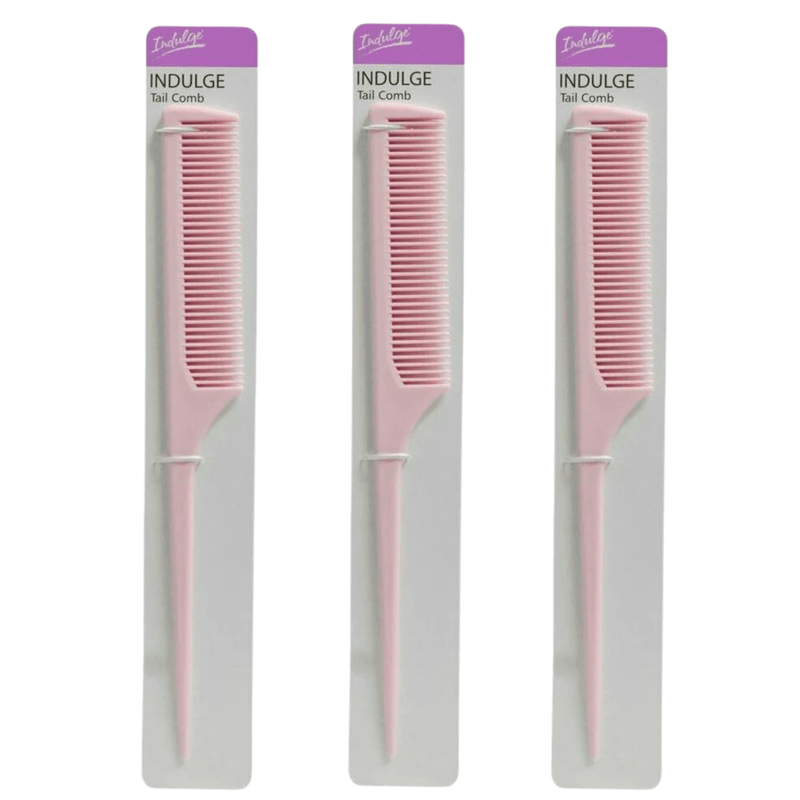 3x Indulge Tail Comb Hair Brush - Pink Payday Deals