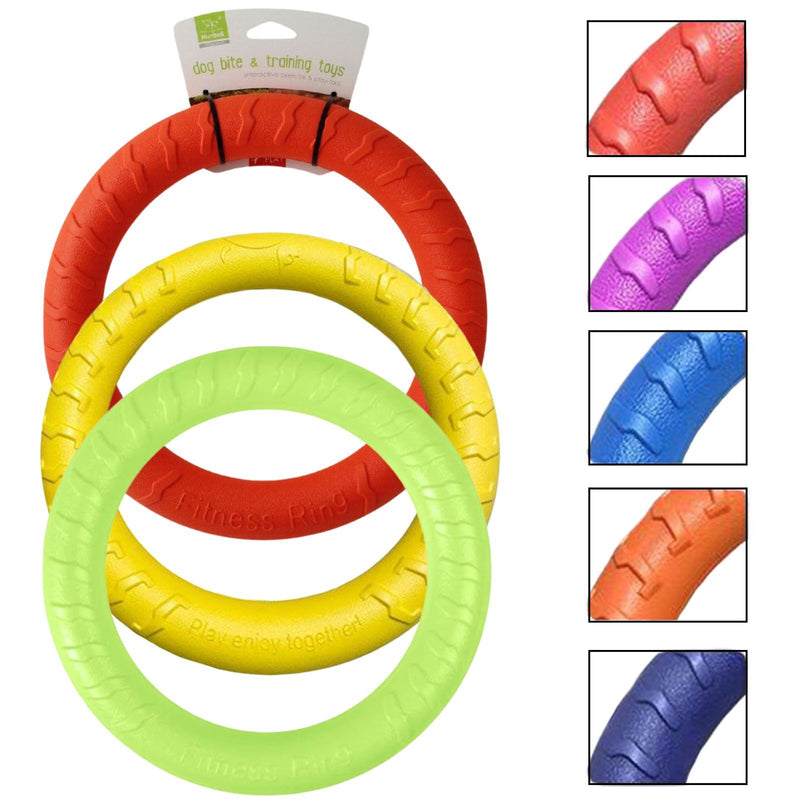 3x Large 29cm Lightweight Dog Toy Chew Durable Floating Training Ring for Chewers Pet Payday Deals