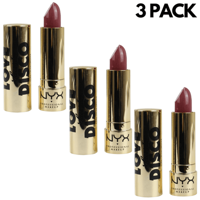 3x NYX 3.5g LOVE LUST DISCO SATIN CREAM LIPSTICK 01 ROMANCE ME Payday Deals