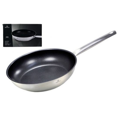 3x Omega Non-Stick Fry Pan 24cm (18/10 Stainless Steel) Frying 1880 Collection Payday Deals