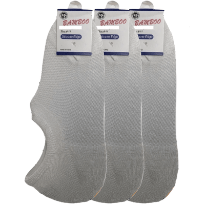 3x Pairs No Show Bamboo Socks Non-Slip Heel Grip Low Cut Invisible Footlet New Payday Deals