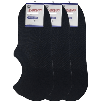 3x Pairs No Show Bamboo Socks Non-Slip Heel Grip Low Cut Invisible Footlet New Payday Deals