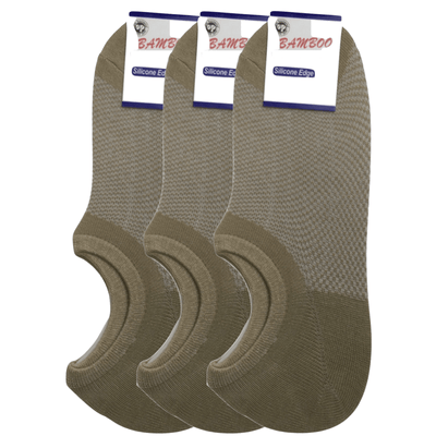 3x Pairs No Show Bamboo Socks Non-Slip Heel Grip Low Cut Invisible Footlet New Payday Deals