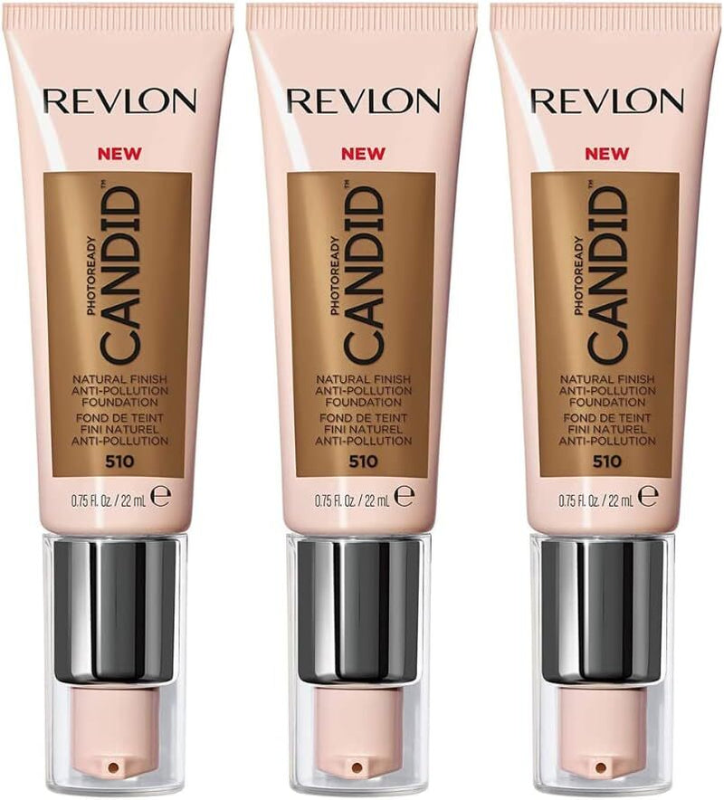 3x Revlon 22ml Photoready Candid Foundation - 510 Capuccino Payday Deals