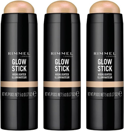 3x Rimmel 5g Glow Stick Highlighter - 002 Bold Payday Deals