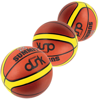 3x Summit Classic Dunk Basketball Indoor Outdoor Sport Game Rubber Ball Size 7