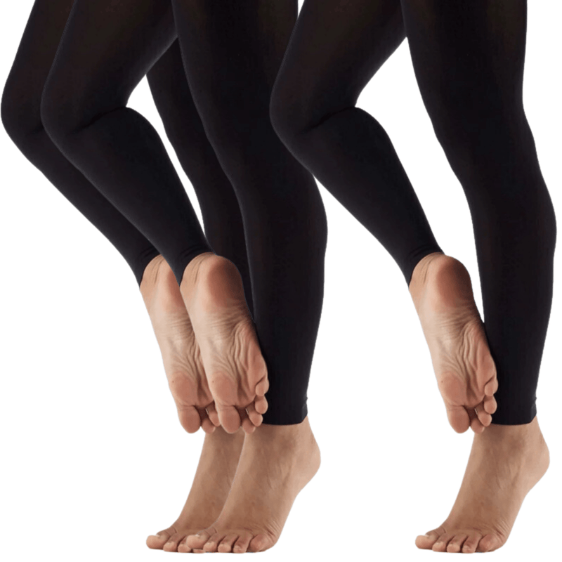 3x Womens Ladies Footless Tights Stockings Pantyhose Leg Hosiery Thermal Payday Deals