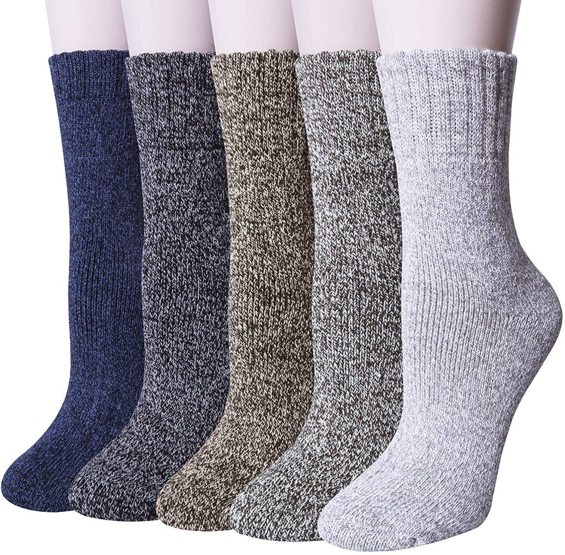 3x Womens Pairs Thick Wool Blend Work Socks Heavy Duty Outdoor Warm (EU37-EU41) Payday Deals