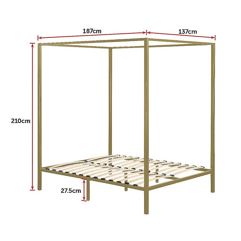 4 Four Poster Double Bed Frame Payday Deals