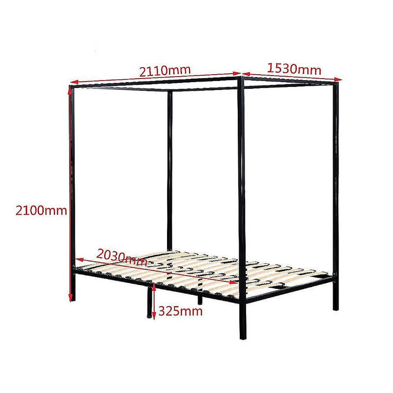 4 Four Poster Queen Bed Frame Payday Deals