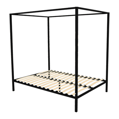 4 Four Poster Queen Bed Frame