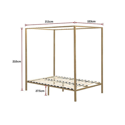 4 Four Poster Queen Bed Frame Payday Deals