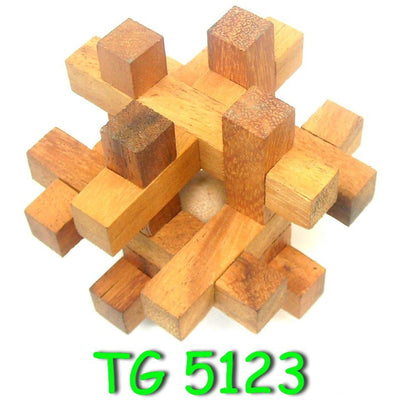 4 individual brainteaser wooden puzzles in a gift wooden box Payday Deals