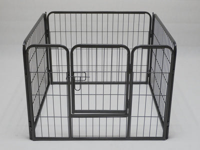 4 Panel 80 cm Heavy Duty Pet Dog Puppy Cat Rabbit Exercise Playpen Fence Extension Payday Deals