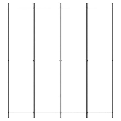 4-Panel Room Divider White 200x220 cm Fabric Payday Deals