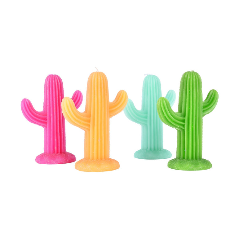 4 pc Large Simulation Plant Cactus Candle Tea Light Payday Deals