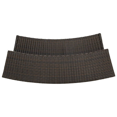 4 Piece Garden Bar Set with Cushions Brown Payday Deals