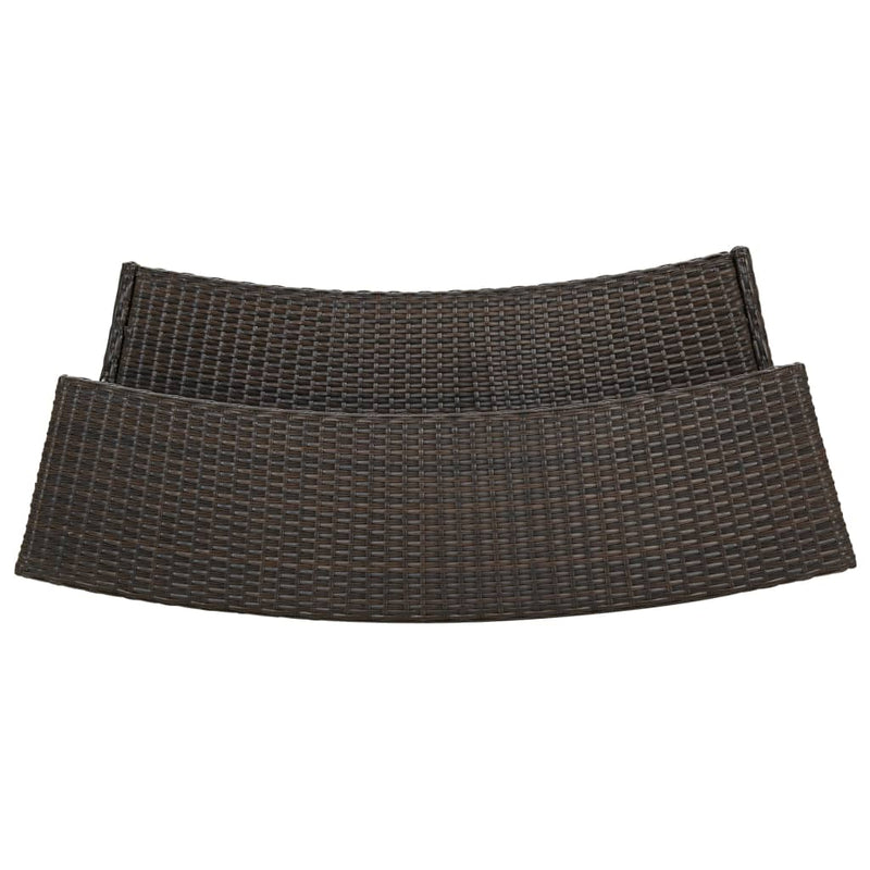 4 Piece Garden Bar Set with Cushions Brown Payday Deals