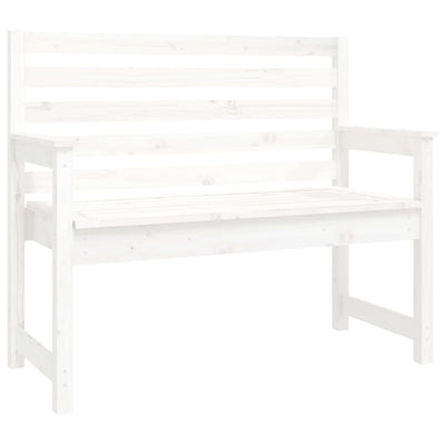 4 Piece Garden Dining Set White Solid Wood Pine Payday Deals
