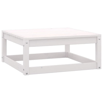 4 Piece Garden Lounge Set White Solid Pinewood Payday Deals