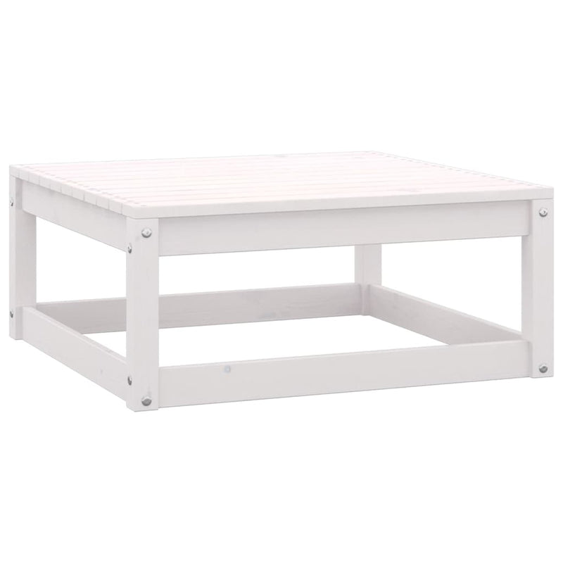 4 Piece Garden Lounge Set White Solid Pinewood Payday Deals