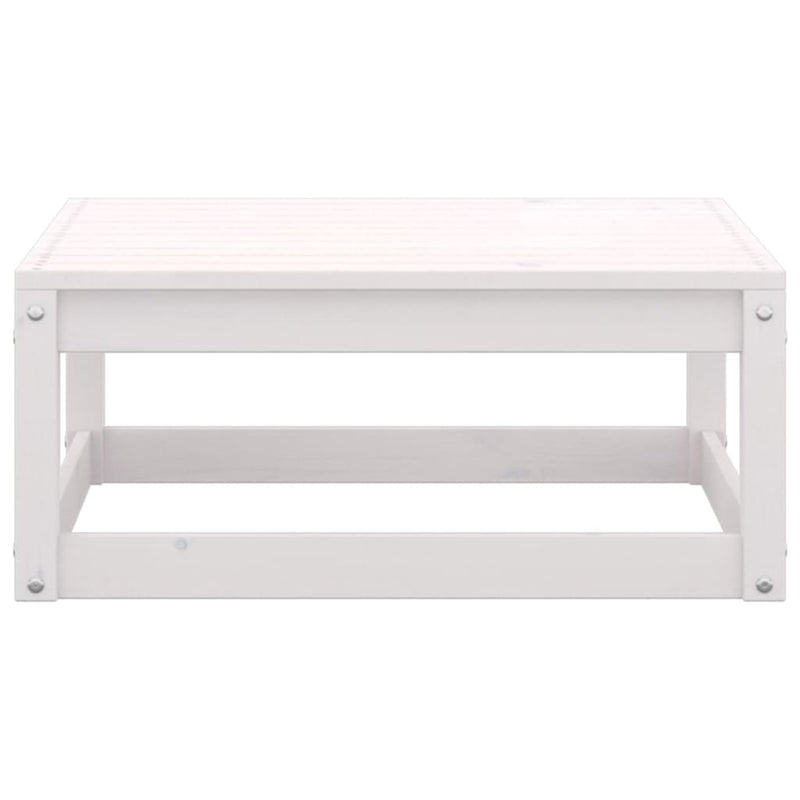 4 Piece Garden Lounge Set White Solid Pinewood Payday Deals