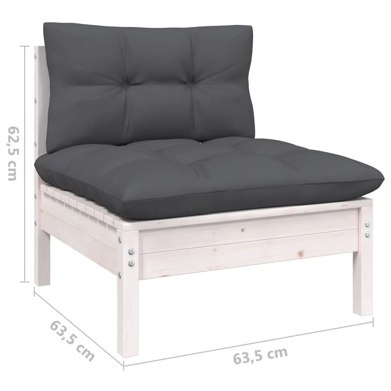4 Piece Garden Lounge Set with Anthracite Cushions Pinewood Payday Deals