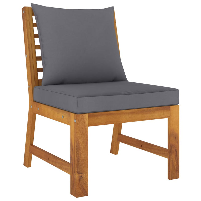 4 Piece Garden Lounge Set with Cushion Solid Acacia Wood Payday Deals