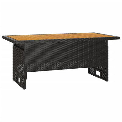 4 Piece Garden Lounge Set with Cushions Black Poly Rattan Payday Deals