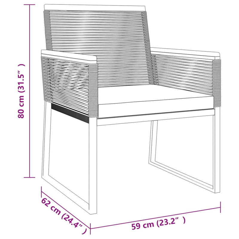 4 Piece Garden Lounge Set with Cushions Black Steel Payday Deals