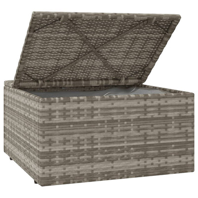 4 Piece Garden Lounge Set with Cushions Grey Poly Rattan Payday Deals