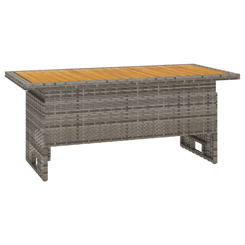 4 Piece Garden Lounge Set with Cushions Grey Poly Rattan Payday Deals