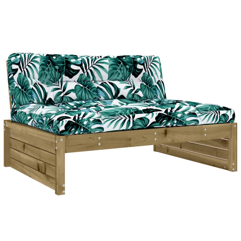 4 Piece Garden Lounge Set with Cushions Impregnated Wood Pine Payday Deals