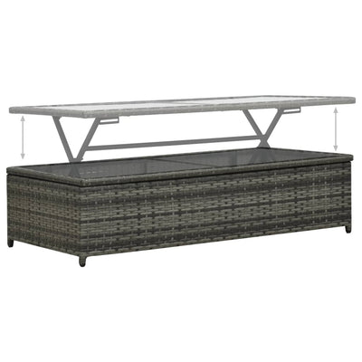 4 Piece Garden Lounge Set with Cushions Poly Rattan Anthracite Payday Deals