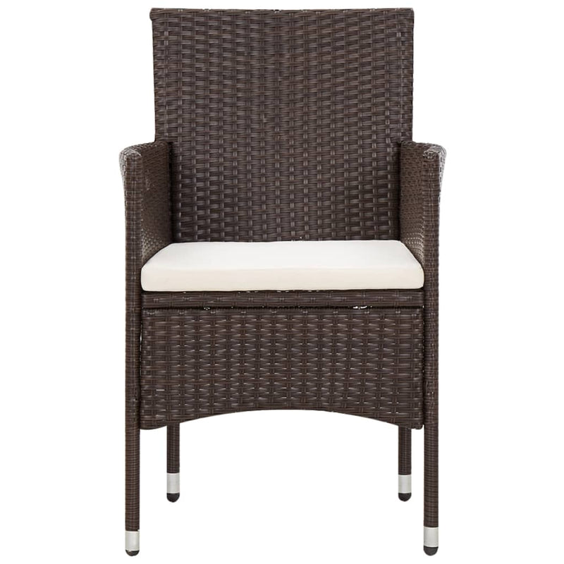 4 Piece Garden Lounge Set With Cushions Poly Rattan Brown Payday Deals