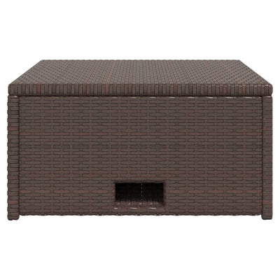 4 Piece Garden Lounge Set with Cushions Poly Rattan Brown Payday Deals