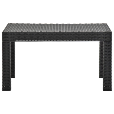 4 Piece Garden Lounge Set with Cushions PP Rattan Anthracite Payday Deals