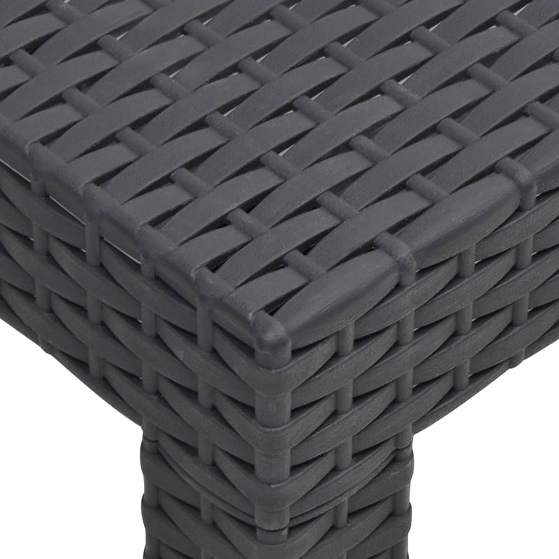4 Piece Garden Lounge Set with Cushions PP Rattan Anthracite Payday Deals