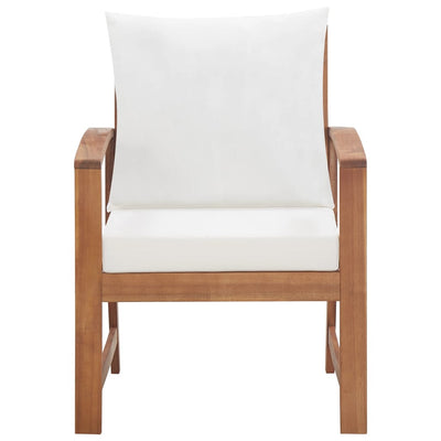 4 Piece Garden Lounge Set with Cushions Solid Acacia Wood Payday Deals