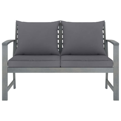 4 Piece Garden Lounge Set with Cushions Solid Acacia Wood Payday Deals
