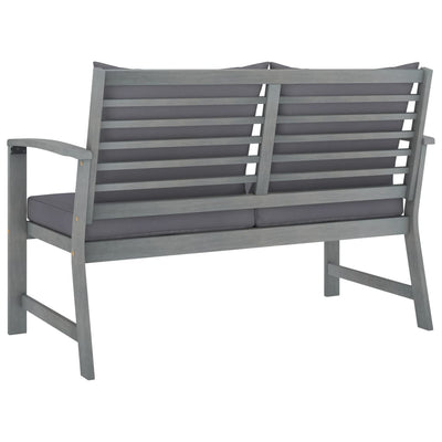 4 Piece Garden Lounge Set with Cushions Solid Acacia Wood Payday Deals