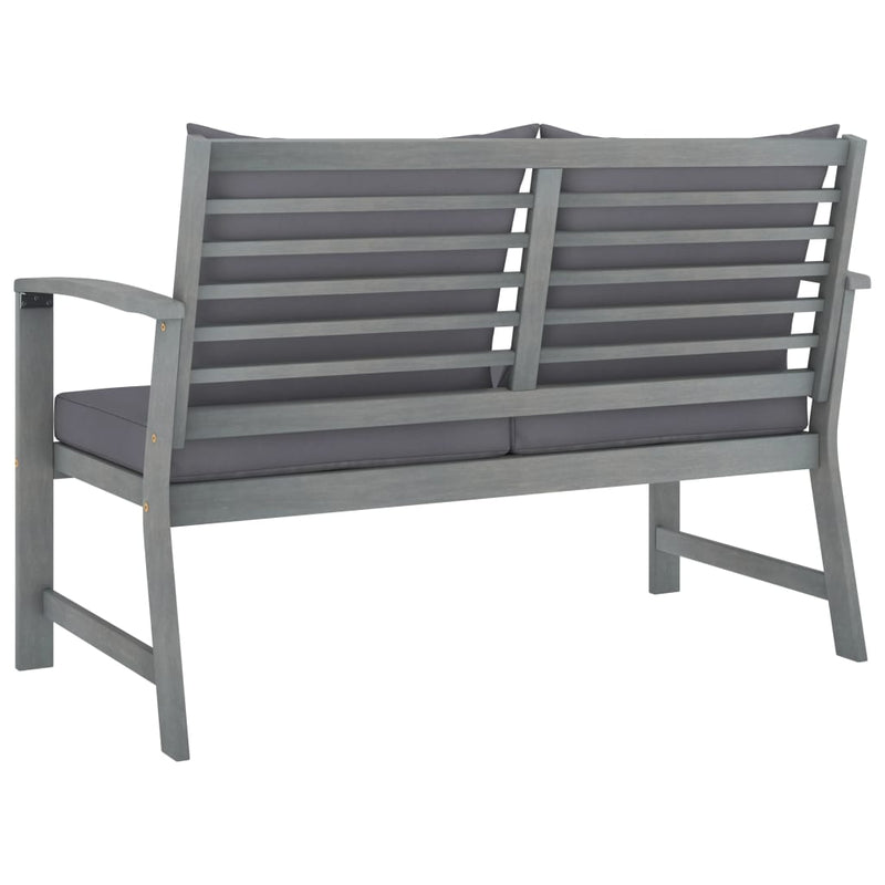 4 Piece Garden Lounge Set with Cushions Solid Acacia Wood Payday Deals
