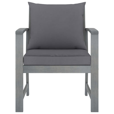 4 Piece Garden Lounge Set with Cushions Solid Acacia Wood Payday Deals