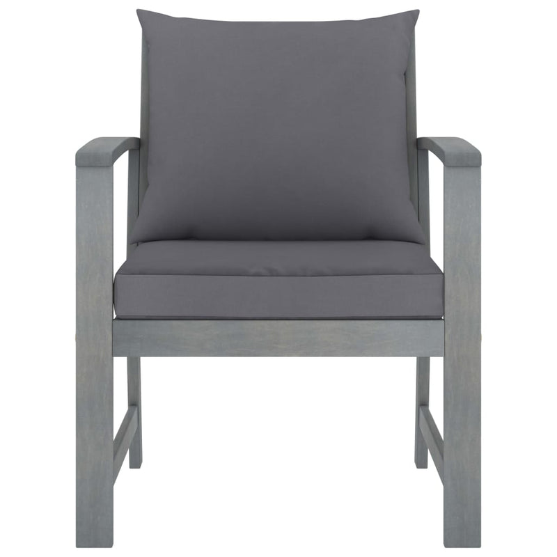 4 Piece Garden Lounge Set with Cushions Solid Acacia Wood Payday Deals