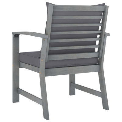 4 Piece Garden Lounge Set with Cushions Solid Acacia Wood Payday Deals