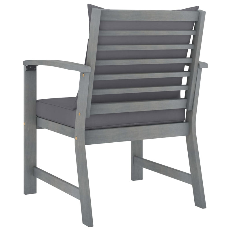 4 Piece Garden Lounge Set with Cushions Solid Acacia Wood Payday Deals