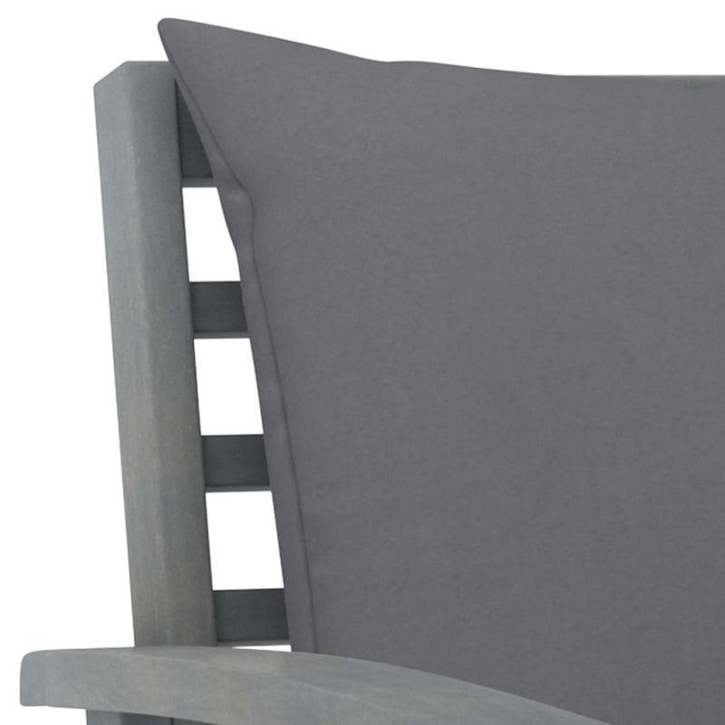 4 Piece Garden Lounge Set with Cushions Solid Acacia Wood Payday Deals