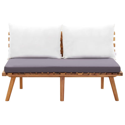 4 Piece Garden Lounge Set with Cushions Solid Acacia Wood Payday Deals