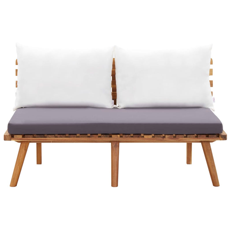 4 Piece Garden Lounge Set with Cushions Solid Acacia Wood Payday Deals